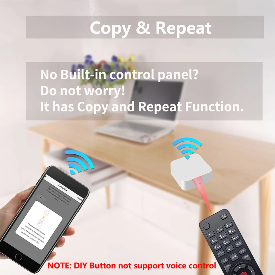 Tuya WiFi IR Remote Control Smart Universal for TV Air Conditioner Alexa Remote Control Work with Google Home Yandex Google