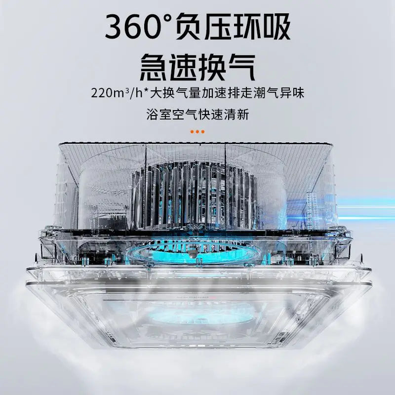 Bathroom Heater Lighting Exhaust Fan Integrated Bathroom Integrated Smart Bathroom Heater Ceiling