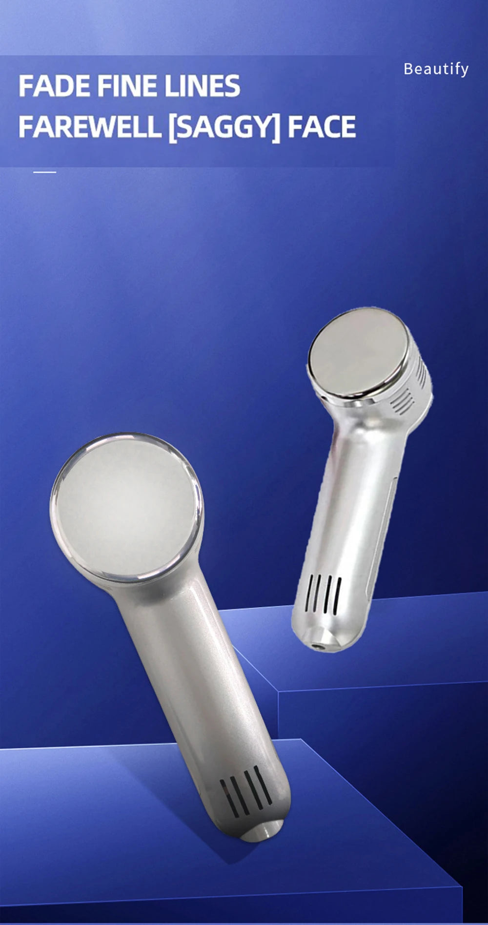 Hot Cold Hammer Home Facial Massager Lead-in Device Skin Lifting Tighten Rejuvenation Anti-aging Moisturizing Beauy Machine