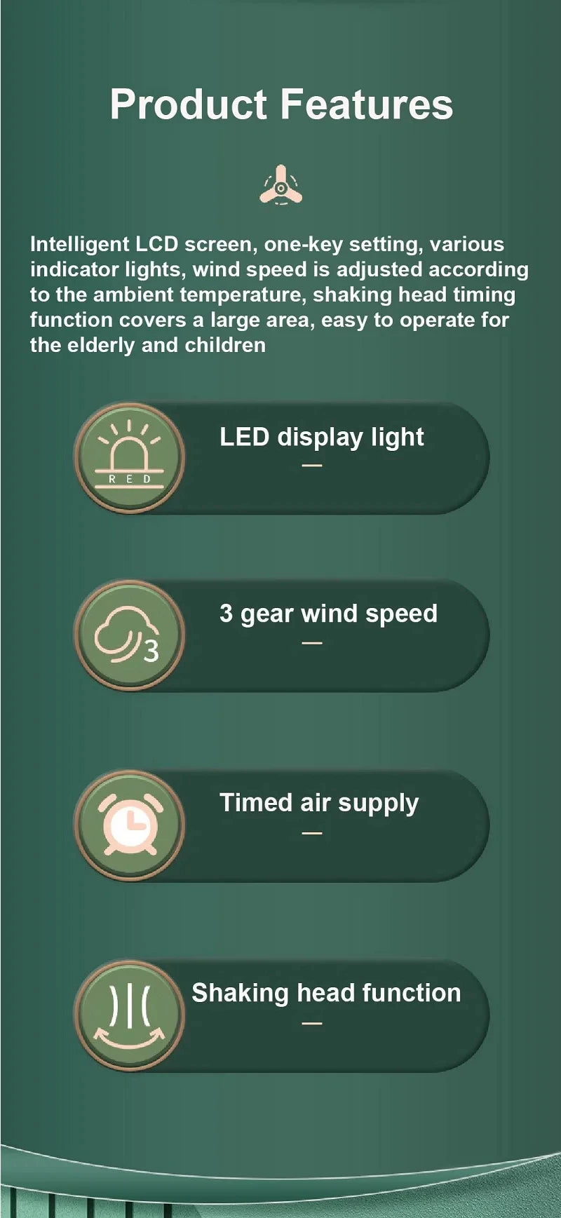 USB Smart Air Circulation Fan Electric Fan Floor Fan Silent Desktop Turbine Dormitory 3 Gear Cooling Timed Electric Fan Summer