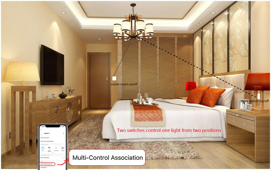 Tuya WiFi Smart Touch Switch 1/2/3/4 Gang 2-Way Control EU Glass Panel Light Switch Neutral Wire Alexa Google Voice Control Time