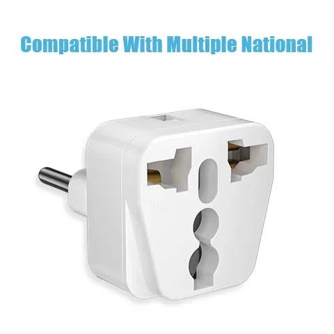 3pcs Universal Travel Adapters, European Travel Plug US UK AU to EU Plug Converter Socket Universal Plug to 2 Pin 4 mm for Home