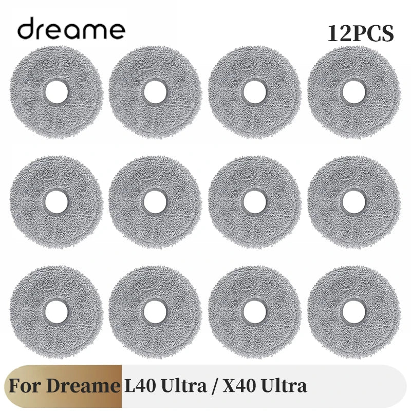 For Dreame L40 Ultra / X40 Ultra Vacuum Cleaner Accessories Main Side Brush HEPA Filter Mop Cloths Dust Bag Spare Parts