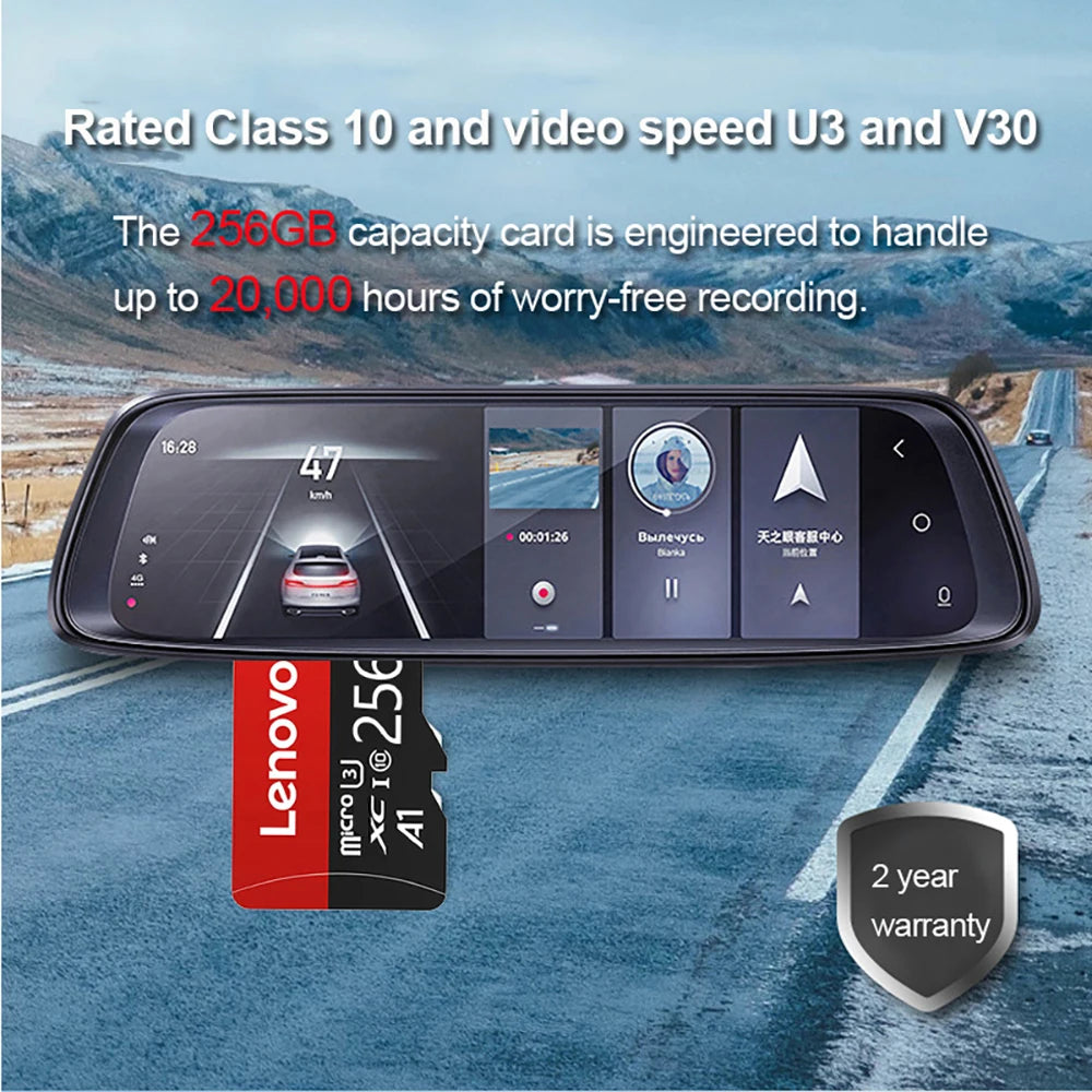 Lenovo 1TB Memory Micro Card Class 10 High Speed 4K Video TF Flash SD Cards 2TB 1TB 256GB 128GB TF Card for Phones Camera Drone