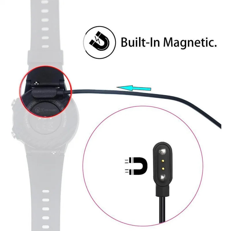 Smartwatch Charging Cable for Kids with 4 Pins, Magnetic Charger for Smartwatch