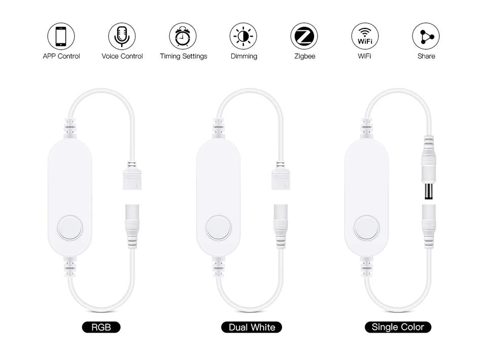 Zigbee Smart Switch for LED Light Strip DC12V 24V interruptor inteligente Alexa Google Voice Control Work with Tuya Smart Life