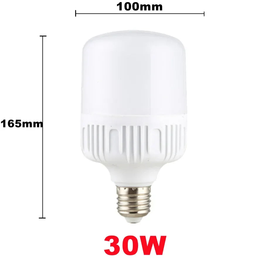 100W-5W  E27 Screw Base LED Bulb AC 220V, High Brightness Non-Flickering, Super Bright White Light with Good Heat Dissipation
