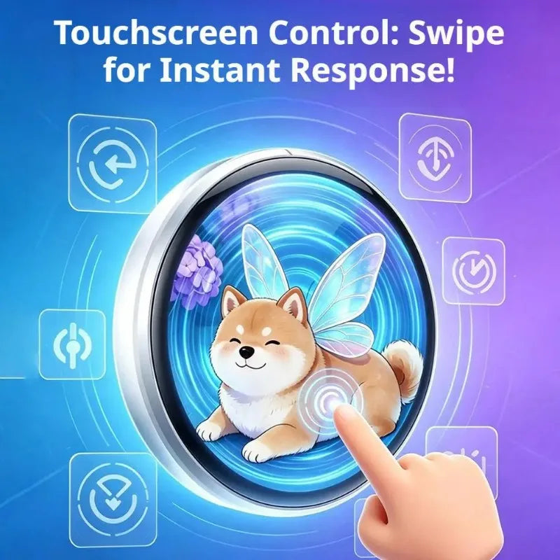 For Ebadge 1.50 Inch Electronic Bar Full Touch Electronic Badge Trendy Play Guzi Anime Badge Fashionable And Cool Standby Mode