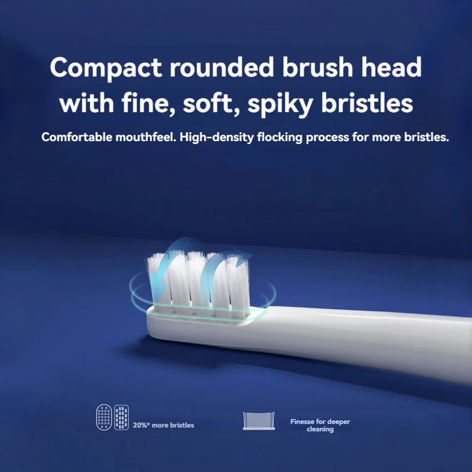 6/12Pcs Replacement Brush Heads For  MIJIA T100 Mes603 Electric Toothbrush Vacuum DuPont Soft Bristle Suitable Nozzles