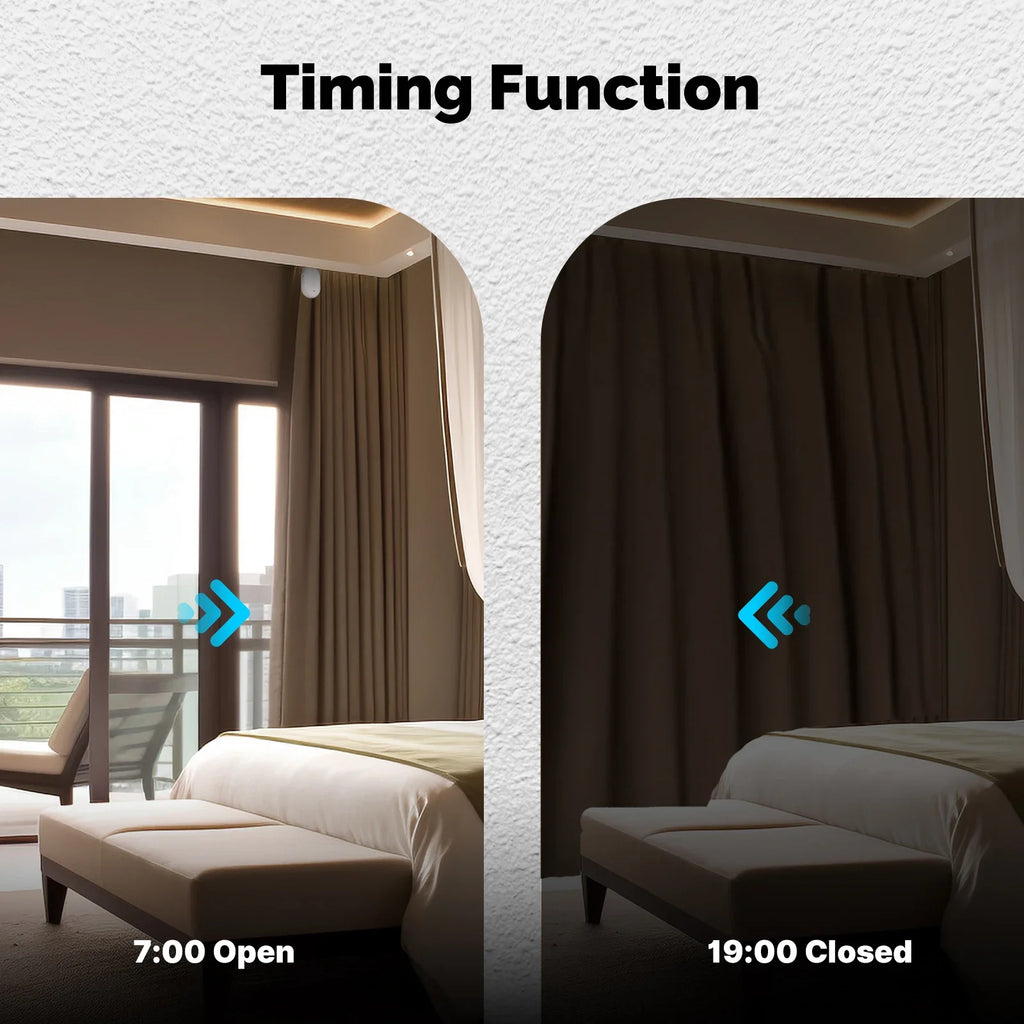 MOES Tuya ZigBee Smart Electric Curtain Robot Timing Auto Opener Closer Light Sensor App Remote Control Support Alexa GoogleHome