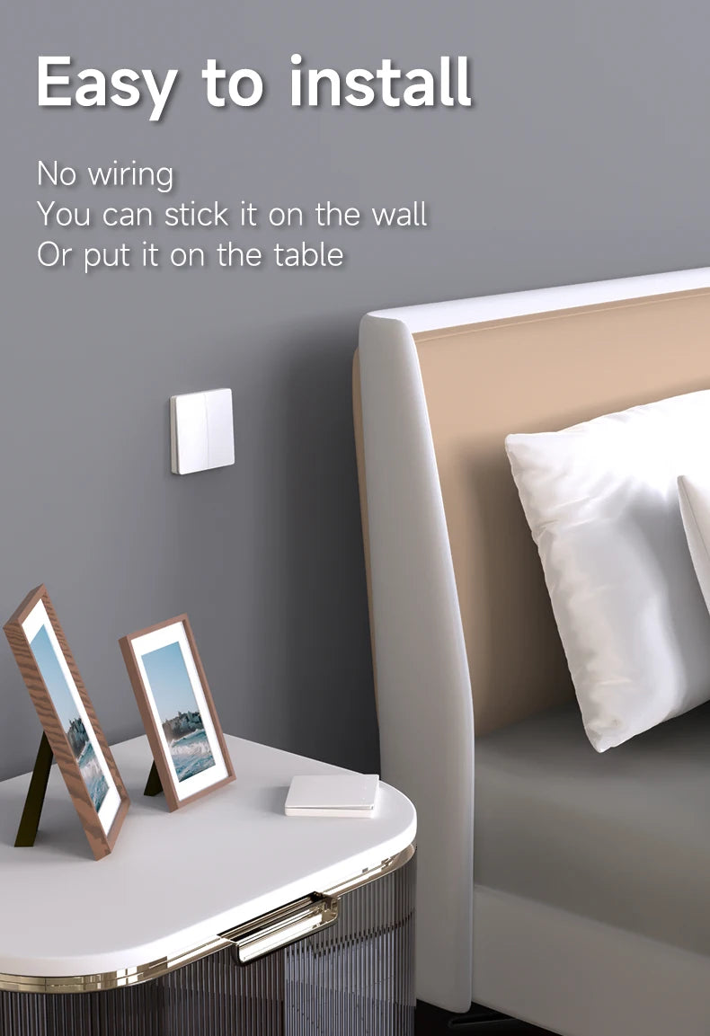 Battery Free RF433 Household Wireless Wall Switch Wiring Free Self Generating Kinetic Energy Panel Waterproof Lighting Switches