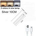 Night Light LED Motion Sensor Under Cabinet Lights USB Rechargeable Portable Lamp Lighting Bar For Bedroom Kitchen Accessories