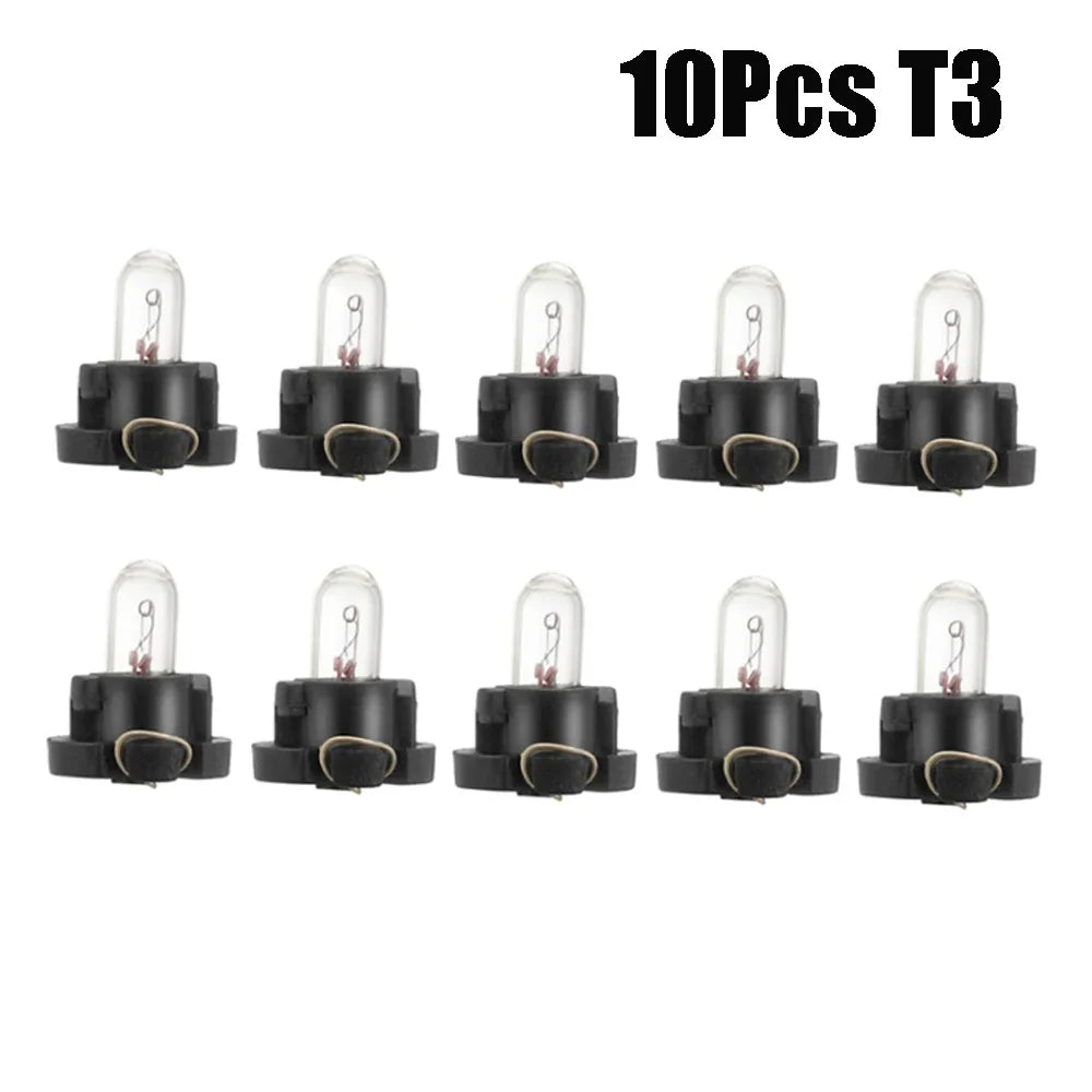 5/10pcs T3/T4.2 Halogen Bulb Car Board Instrument Panel Lamp 4300K 1-1.4W Halogen Lamp Indicator Wedge Car Dashboard LED Lights