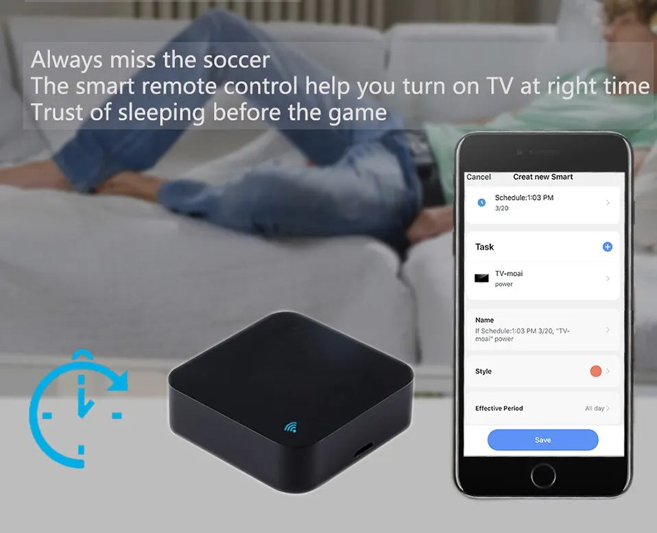 Tuya WiFi RF IR Remote Control 433MHz/315MHz For Smart Home Via SmartLife for Air Conditioner ALL TV Support Alexa,Google Home