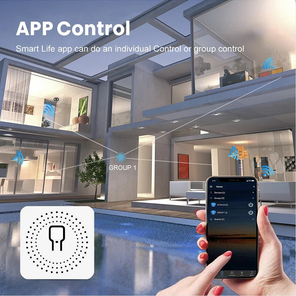 16A eWelink Zigbee 3.0 Mini Smart DIY Switch Control Smart Home Relay Automation Breaker Works With Alexa Google Home Yandex