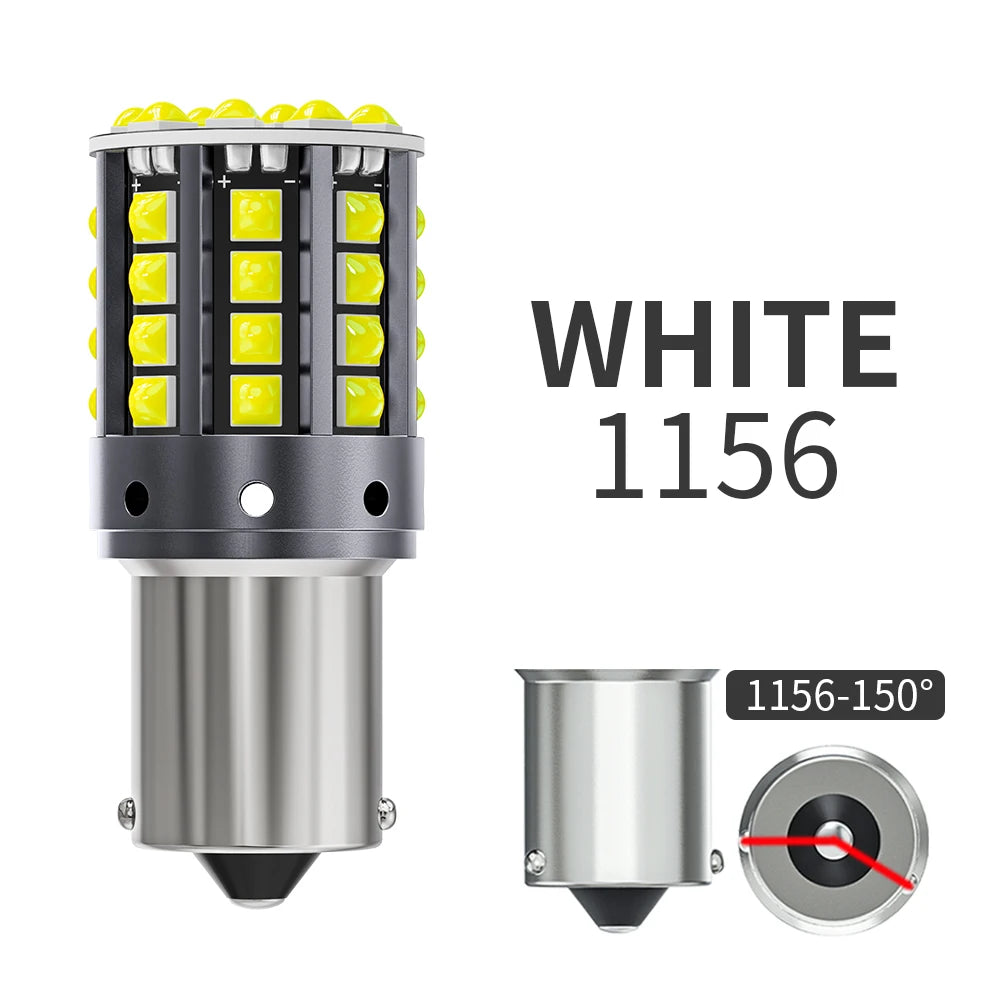 1×1156 ba15s p21w canbus bulbs py21w led turn signal yellow 7440 bulb bay15d 1157 canbus led reversing lights t20 7443 STOP LAMP