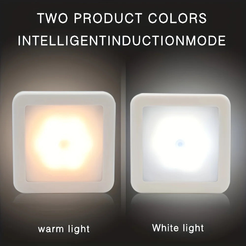 6/3/1pc Motion Sensor LED Nightlight Wireless Wall Lamp for Closet Cabinet Stair Auto On/Off Night Light For Bathroom Bedside