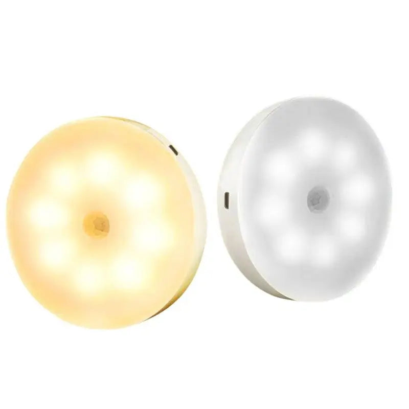 Motion Sensor LED Night Light USB Rechargeable Night Lamp For Kitchen Cabinet Wardrobe Lamp Staircase Wireless Closet Light·