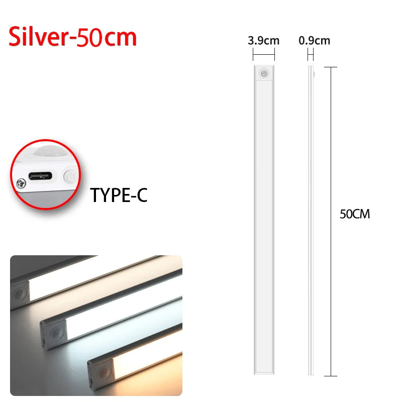 Night Light Led Light Under Cabinet Light Motion Sensor night light Closet Light Cabinet Kitchen Lighting Magnetic night light