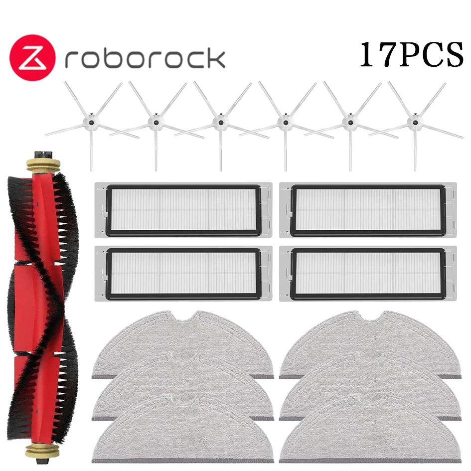 For Xiaom Roborock S5 S50 S51 S55 S6 S60 S6 Pure Vacuum Cleaner Accessories HEPA Filter Mop Cloth Side Main Brush Spare Parts