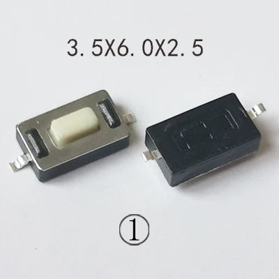 50PCS 4x6/3x6mm H 2.5mm 2Pin Tactile Push Button Switch Phone Button SMD Micro Momentary Switch PCB Mounting