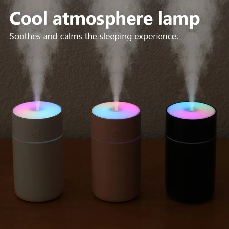 Wireless Portable Air Humidifier USB Rechargeable  Home Car Mini Aroma Diffuser Colorful Essential Oil humidificador Mist Maker
