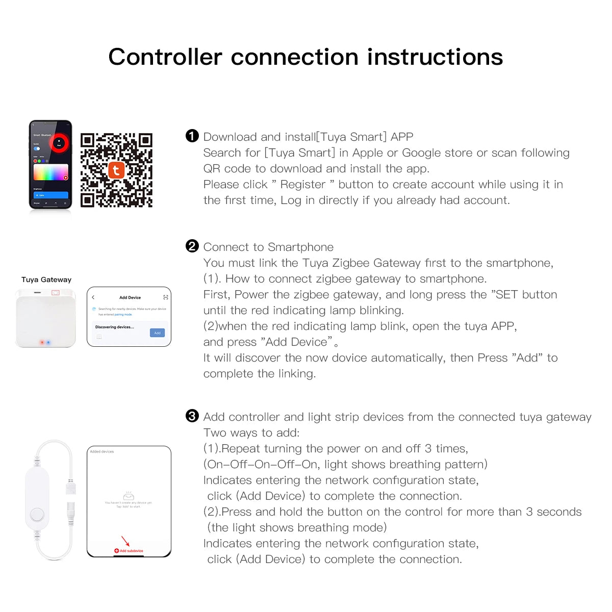 Zigbee Smart Switch for LED Light Strip DC12V 24V interruptor inteligente Alexa Google Voice Control Work with Tuya Smart Life