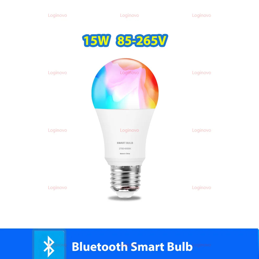 Tuya Wifi/Bluetooth Smart Bulb Alexa Led Lamp E27 RGB Smart Light Bulbs 110V 220V Smart Lamps For Google Assisatnt Smart Life