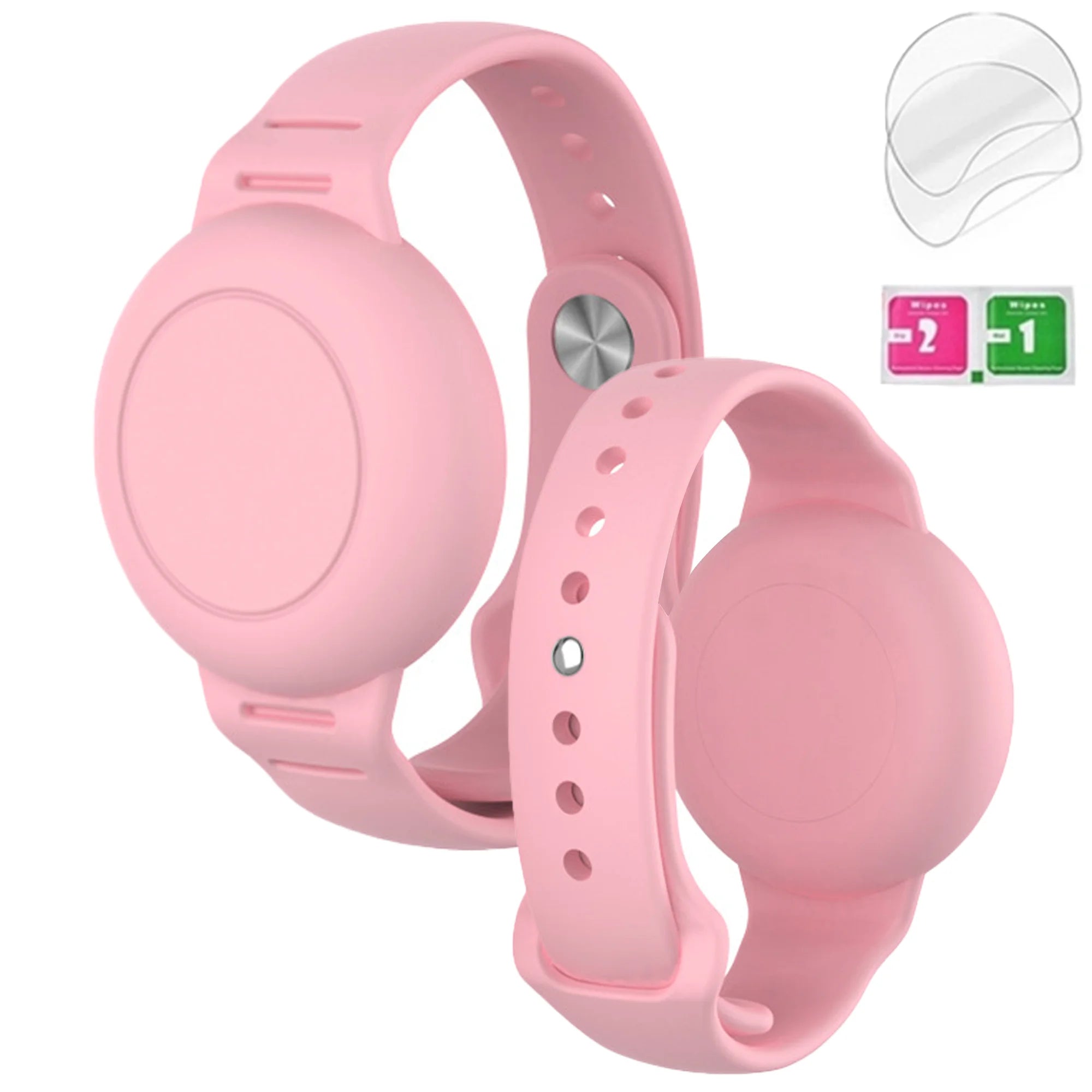 Waterproof AirTag Bracelet for Kids, Hidden Silicone Wristband for AirTag,Secure Holder Strap Band for Child Toddler Protection