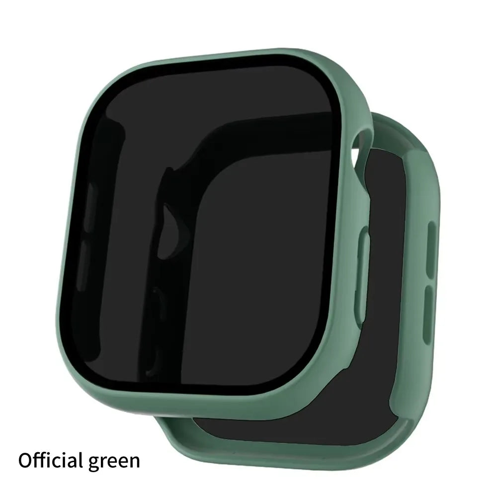 Privacy Glass+Case For Apple Watch 10 42mm 46mm Tempered Anti-Peeping Screen Protector Cover For iWatch series 10 Accessories
