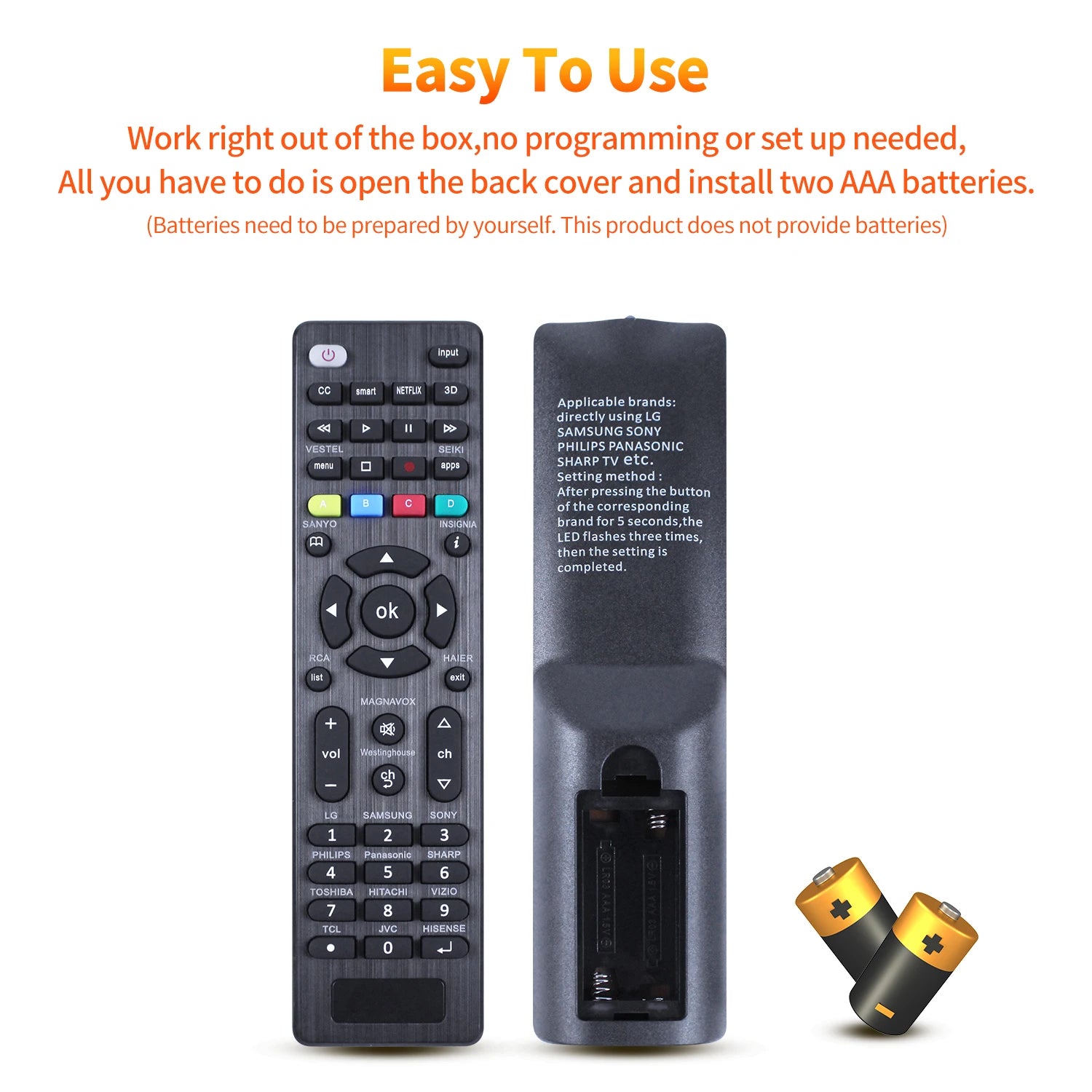 Universal G006 TV Remote Repacement Control for LG and many brands