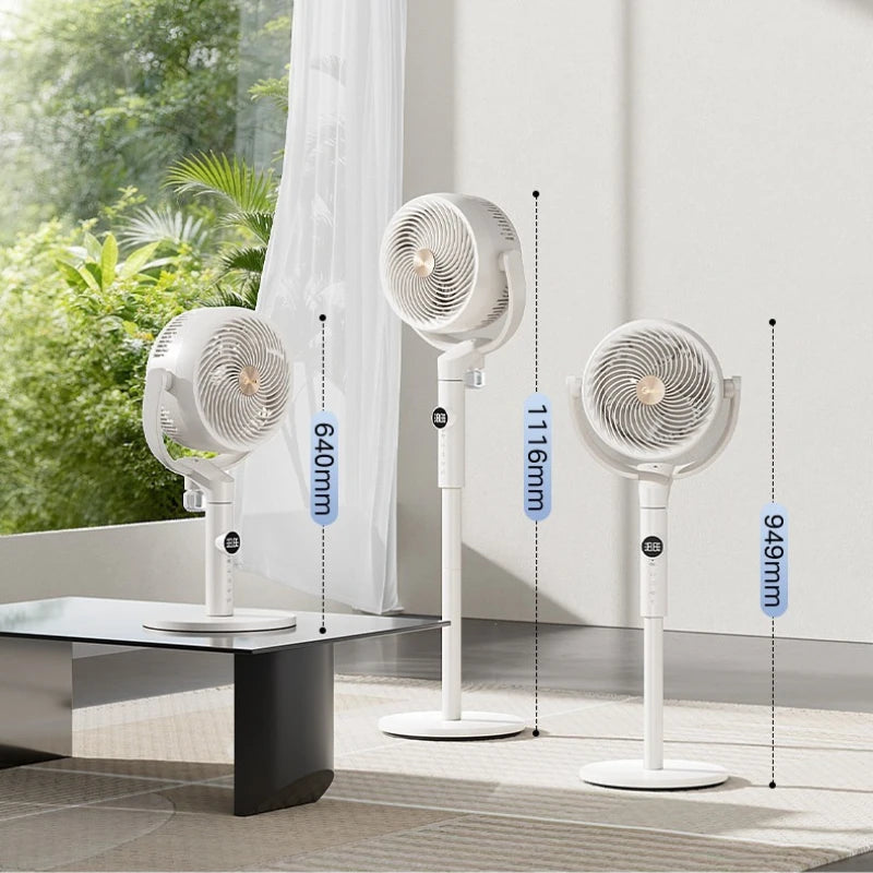 Smart Voice DC Inverter Air Circulator Fan, High Wind Mosquito Repellent Fan for Home Bedroom Baby Use