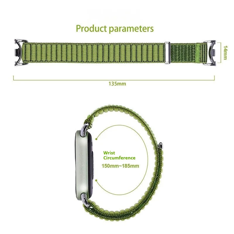 Braided Strap for Mi Band 10 9 8 Woven Bracelet Nylon Wristband Accessories for Xiaomi Smart Band 10 9 8 eramic Edition