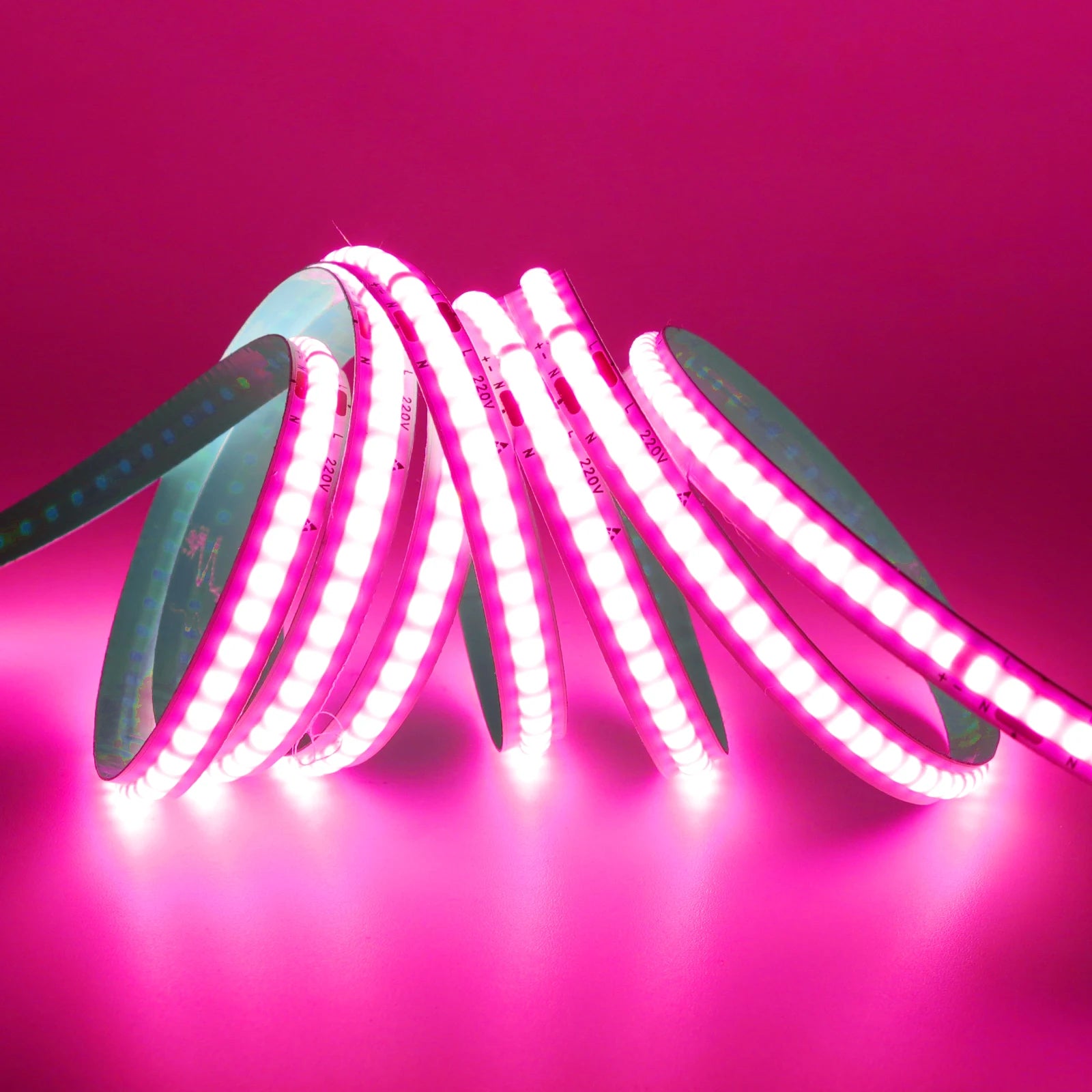220V COB LED Strip Light 5M 10M 15M 20M Flexible Tape No Need Driver High Brightness 240LEDs RA90 Red Blue White Linear Lighting