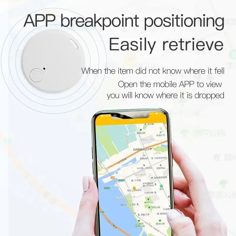 Mini Bluetooth Tracker Smart Anti-Lost Anti-Theft Reminder Portable Wireless Tracker Two-Way Alarm for Keys Wallet Pets Kids