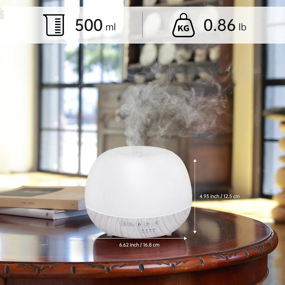 WiFi Smart 550ML Electric Aroma Diffuser Essential Oil Diffuser Air Humidifier Ultrasonic Remote Control Mist Maker Home