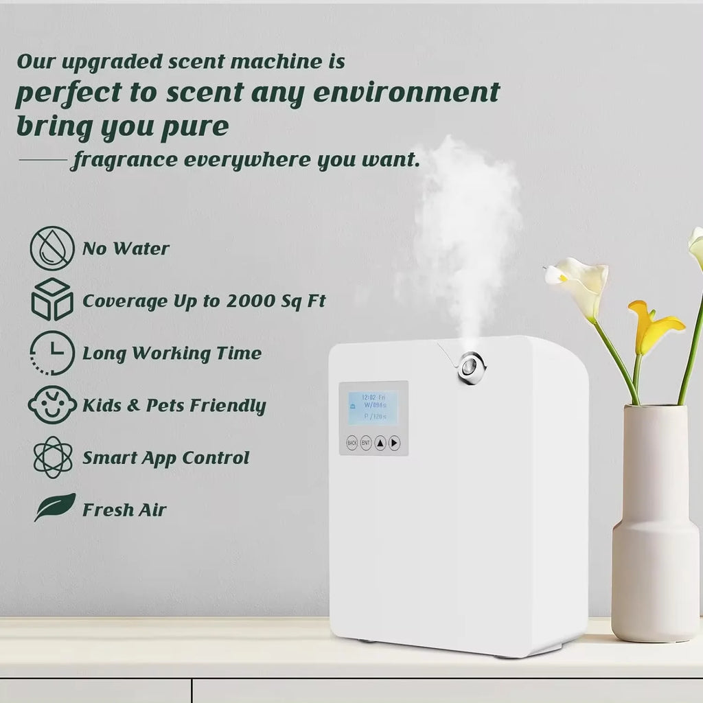 Bluetooth Smart Aroma Diffuser Hotels Air Freshener Flavoring Diffuser Coverage 300m³ Electric Smell For Home Smell Distributor