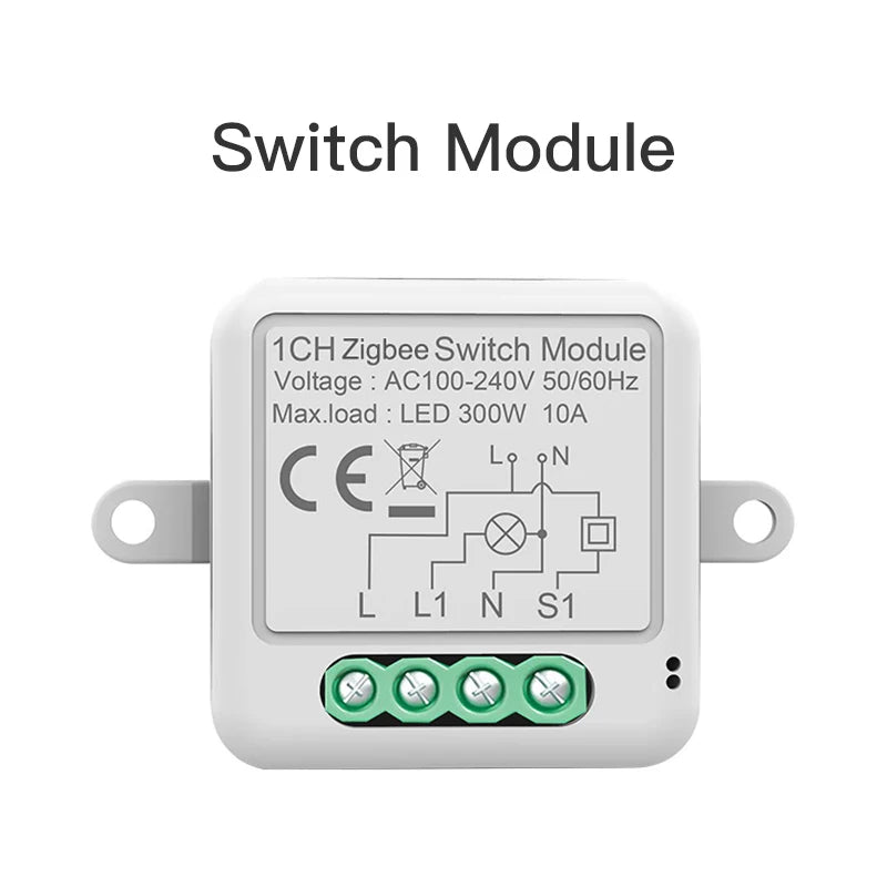Matter Tuya WiFi Zigbee Mini Curtain Switch Interrupter Roller Shutters Smart Blind Breaker Module Work with  Alexa Google Home