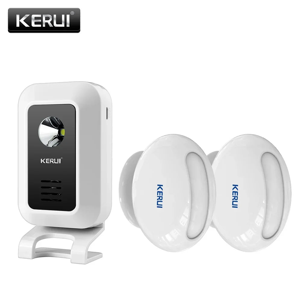 KERUI M7 Wireless Welcome Motion Sensor Security Alarm 32 Songs DoorBell Chime Smart Home LED Night Light Door Window Store Shop