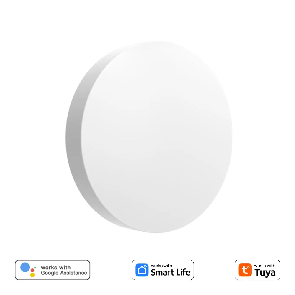 Smart Button Scene Switch 3-Actions Wireless Button Zigbee Smart Life App Remote Control For Google/Alexa Wait Voice Home Office