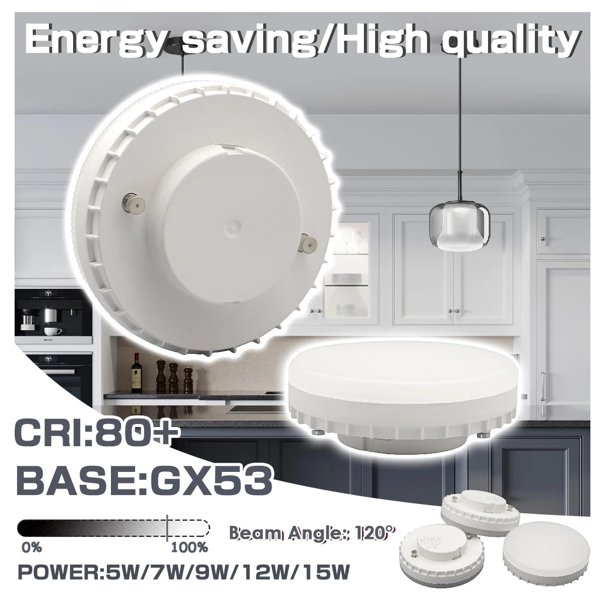 1-20pcs Hight Quality LED GX53 Bulb Spot Light 5W-15W 220V Reflector 50W Equivalent 3000K 4000K 6000K Retrofit The Fittings