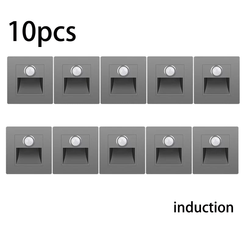 Motion Sensor Light AC110V-220V Infrared Human Body Induction Night Footlight LED PIR Sensor Stairway Corridor Foyer Lighting
