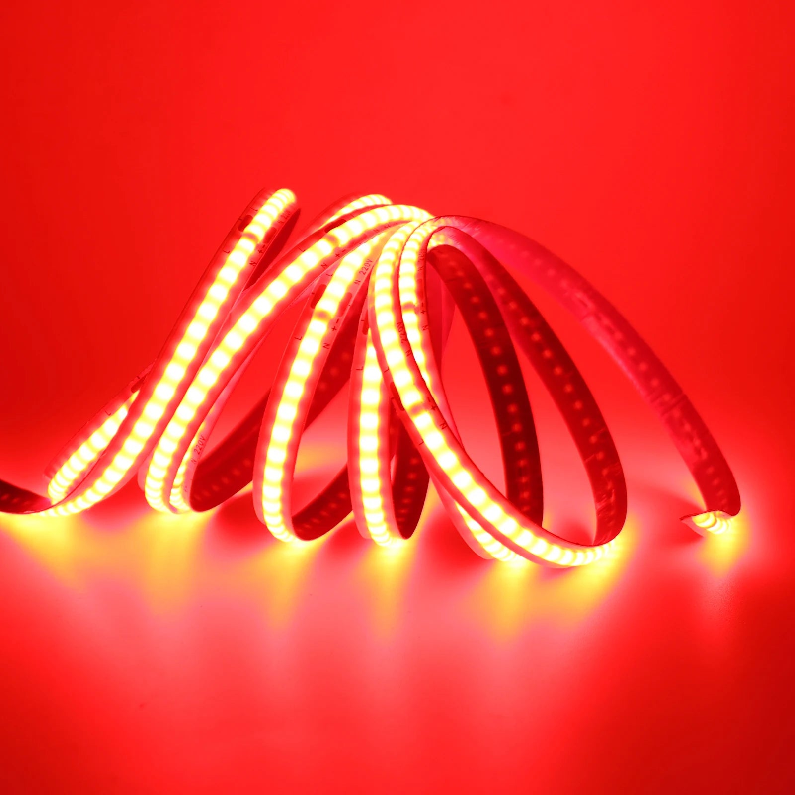 220V COB LED Strip Light 5M 10M 15M 20M Flexible Tape No Need Driver High Brightness 240LEDs RA90 Red Blue White Linear Lighting