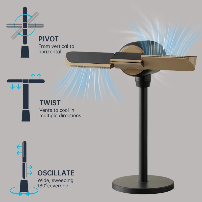 Ventilateur Climatiseur Smart Cool Air Circulation Tower Fan Bladeless Cooling Fan for Room