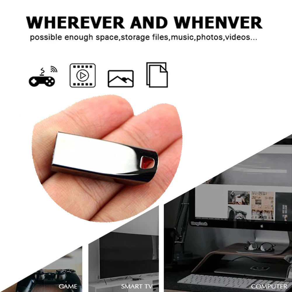 Pen Drive USB 3.0 Memory Stick 256GB Metal Pendrive High Speed Memoria USB 512GB 128GB For Computer Storage Device Flash Drives
