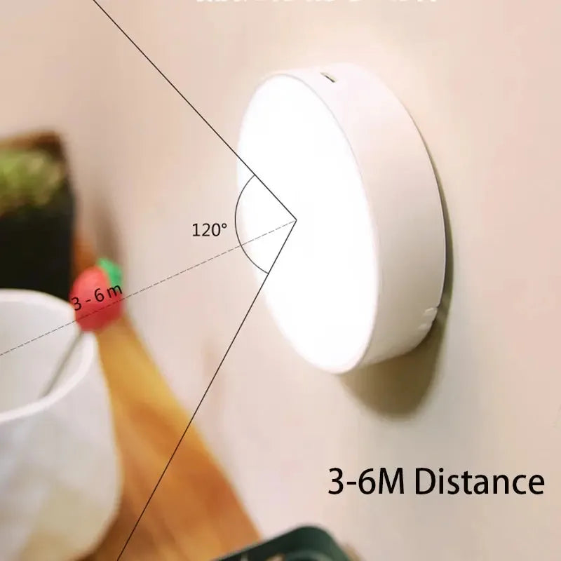 LED Night Lamp Human Body Sensor Automatic Lighting Type-C Charging Wireless Magnetic Magentic Night Light Smart Light Bathroom