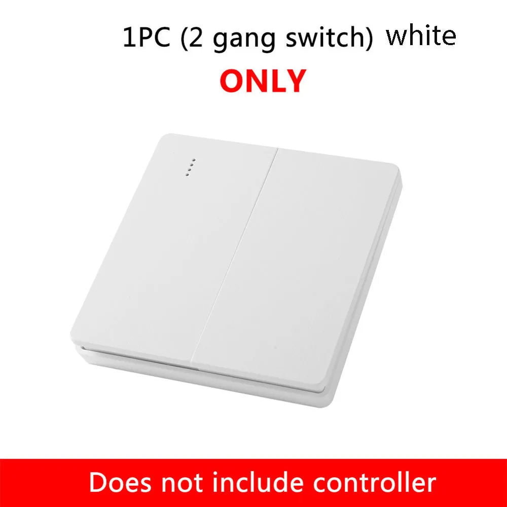 Wireless Smart Switch Light 433Mhz RF 86 Wall Panel Switch with Remote Control Mini Relay Receiver Home Led Light Lamp Fan