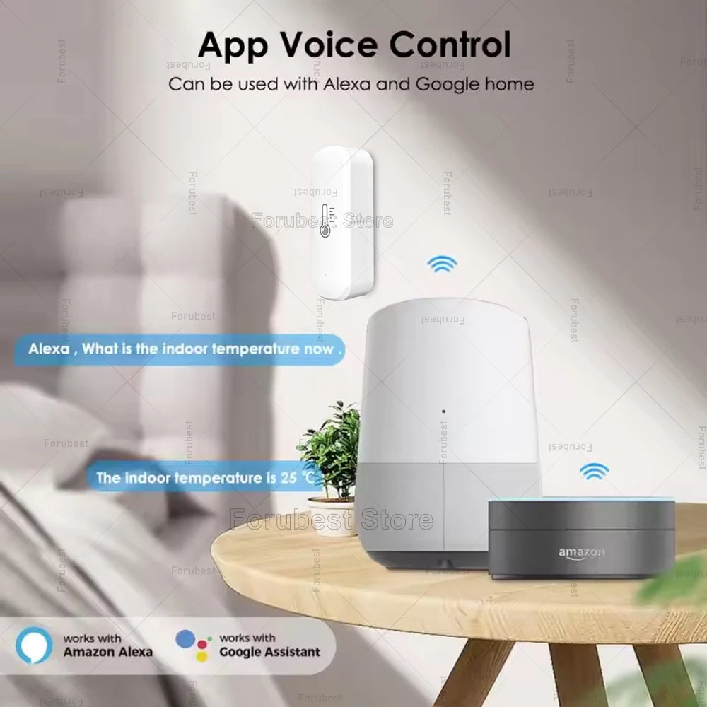 Smart Zigbee Temperature And Humidity Sensor Intelligent Home Thermometer Hygrometer EWelink App Monitor For Alexa Google Alice