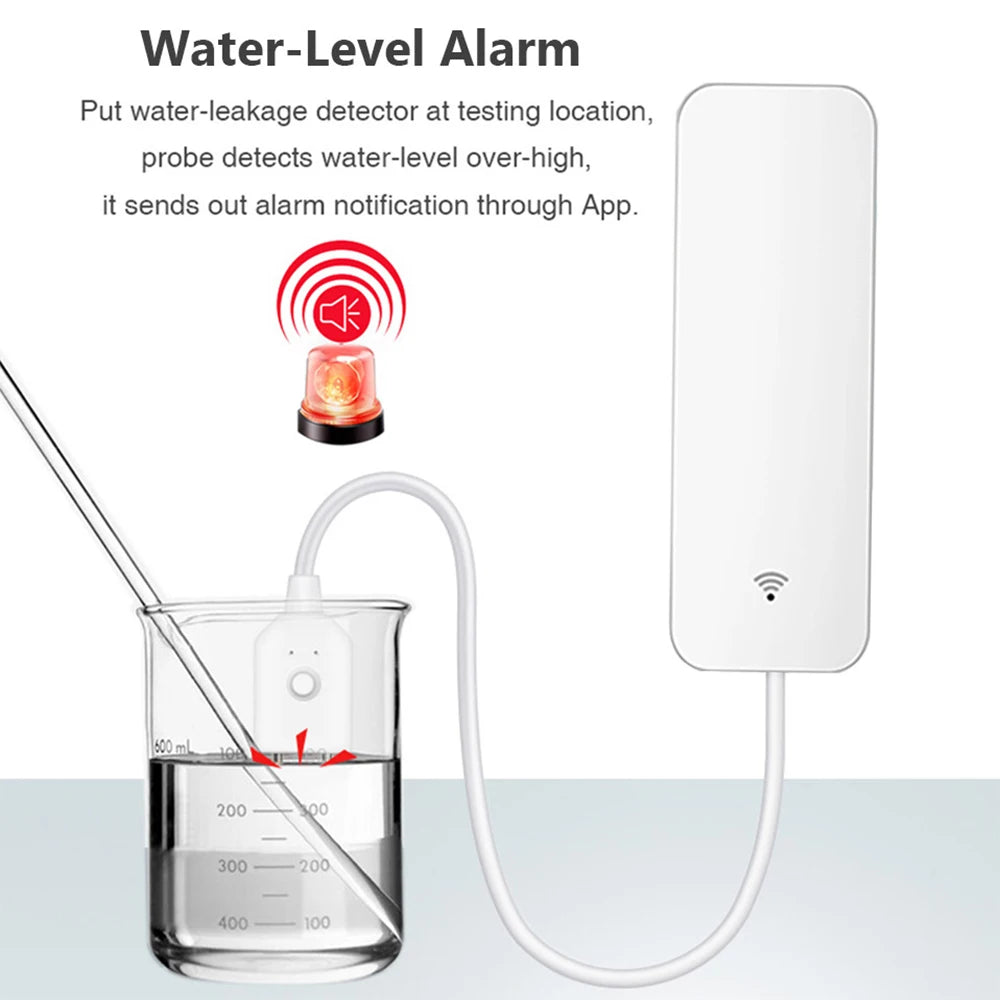 Tuya WiFi/Zigbee  Water Sensor Leakage Alarm Flood Leak Detector Smart Home APP Remote Control Smart Home Security Protection