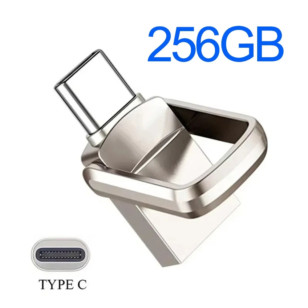 Original Type C Pendrive 512GB 256GB High Speed USB 3.0 Flash Drive OTG U Disk Memory Stick 128GB For Phone PC Storage Devices